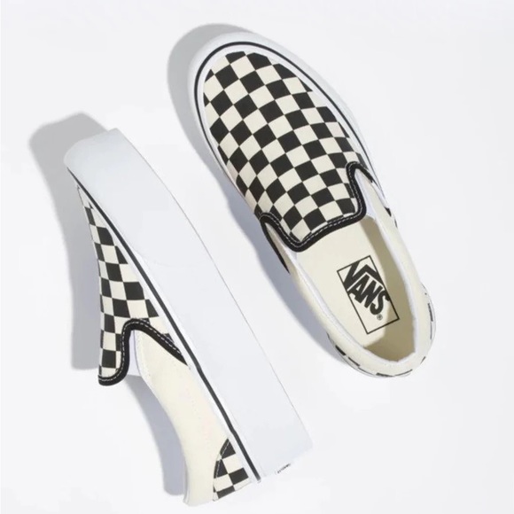 Vans Womens Classic Checkered slip on Stackform - Picture 4 of 7